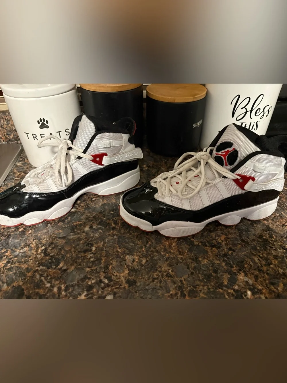 Jordan Black White High-Top Sneakers